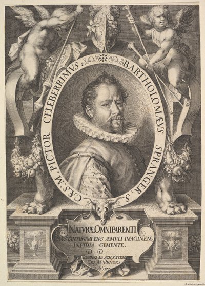 Porträtt av Bartholomeus Spranger, ca. 1616. av Jan Muller