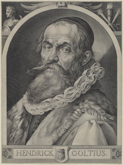Porträtt av Hendrick Goltzius av Jan Muller, Hendrick Goltzius