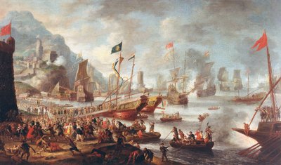 Slaget vid Lepanto: Segern, 1671. av Jan Peeters the Elder