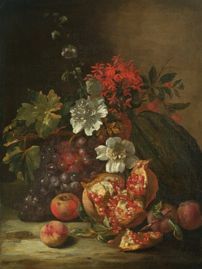 Frukt och blommor av Jan Peter van the Younger Bredael