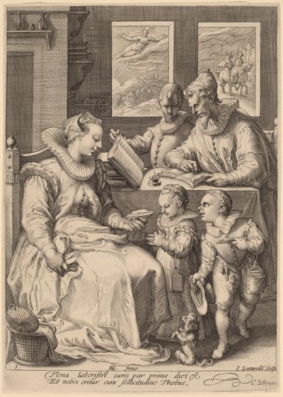 Morgon av Jan Pietersz Saenredam, after Hendrik Goltzius