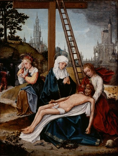 Klagovisa, ca 1510-15 (olja på pannå) av Jan Provoost