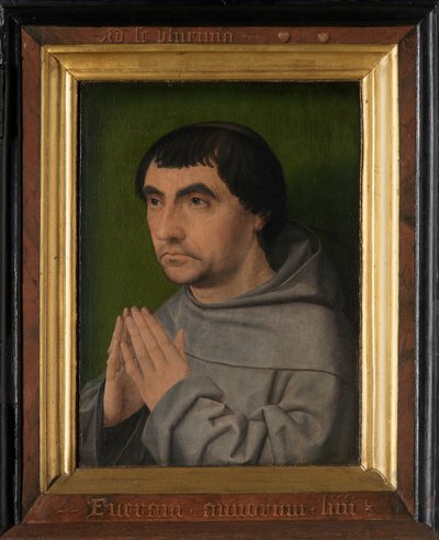 Höger panel av en franciskanermunks diptyk (olja på panel) av Jan Provoost
