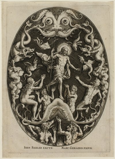 Kristus i Limbo, från Passion of Christ av Jan Sadeler I