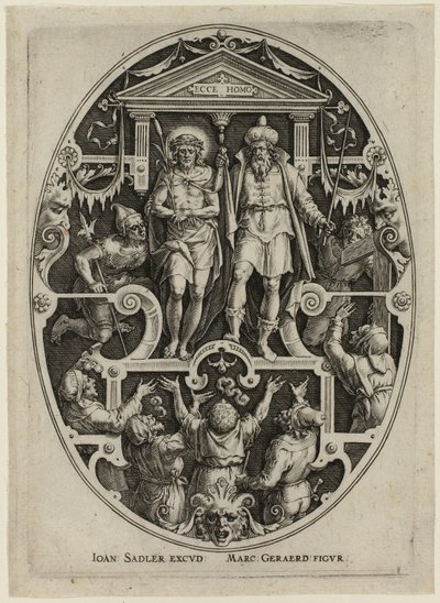 Ecce Homo, från Kristi lidande av Jan Sadeler I