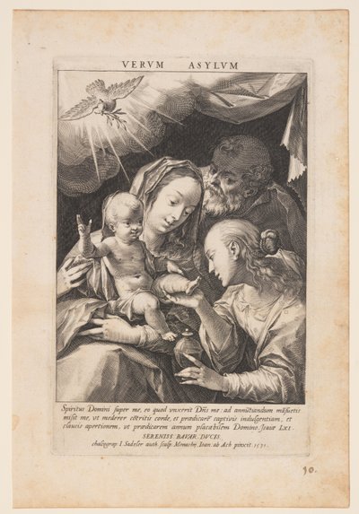 Heliga familjen av Jan Sadeler I