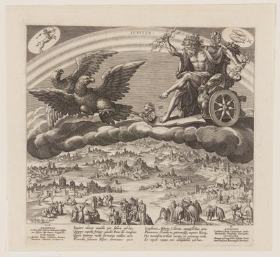 Jupiter, från De sju planeterna av Jan Sadeler I