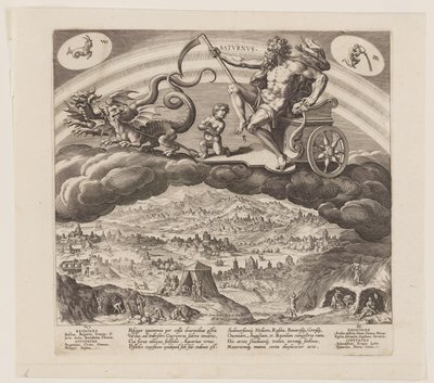 Saturnus, från De sju planeterna av Jan Sadeler I