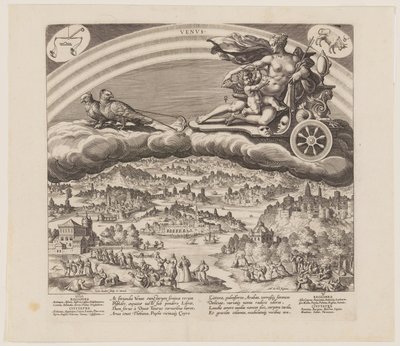 Venus, från De sju planeterna av Jan Sadeler I