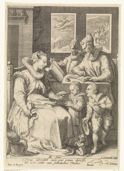 Morgonen The Four Times of the Day (serietitel) av Jan Saenredam