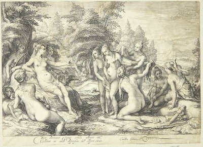 Diana och Callisto av Jan Saenredam