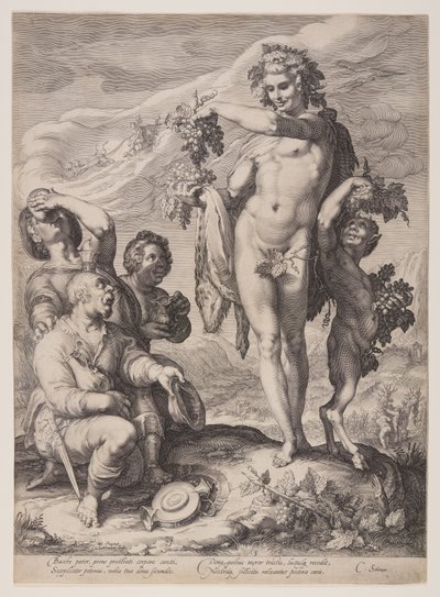 Hyllning till Bacchus av Jan Saenredam