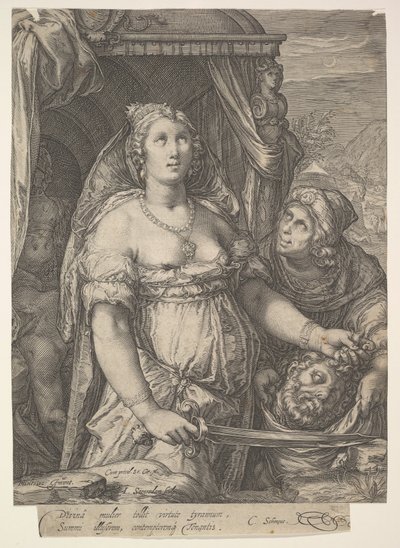 Judith och chefen för Holofernes, 15751607. av Jan Saenredam
