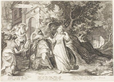 Tallrik fem, från Five Wise and Five Foolish Virgins av Jan Saenredam