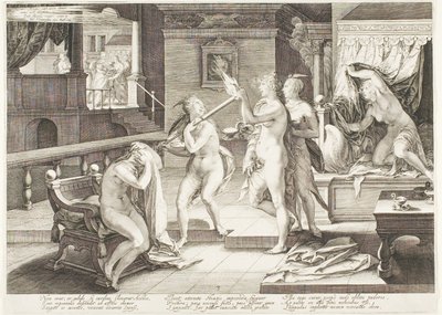 Tallrik tre, från Five Wise and Five Foolish Virgins av Jan Saenredam