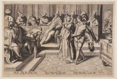 Salome dansar inför Herodes av Jan Saenredam