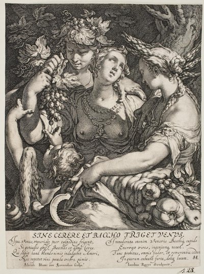 Alliansen av Venus med Bacchus och Ceres av Jan Saenredam