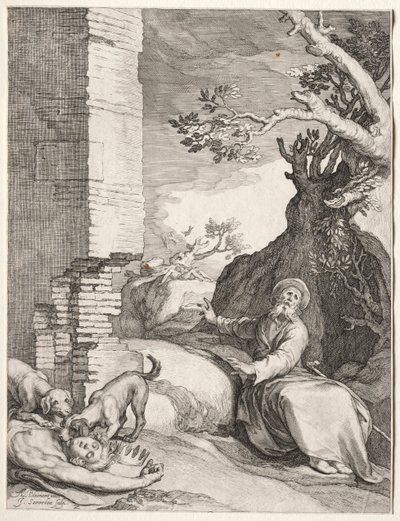 Förutsägelsen av Ahijah, 1604. av Jan Saenredam