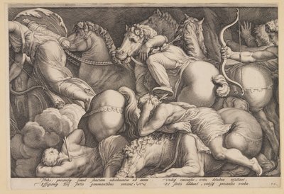 Bestraffningen av Niobe (plansch 2) av Jan Saenredam