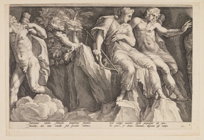 Bestraffningen av Niobe (plansch 3) av Jan Saenredam
