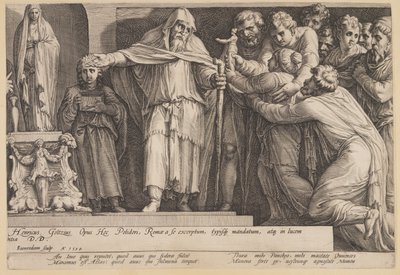 Bestraffningen av Niobe (plansch 5) av Jan Saenredam