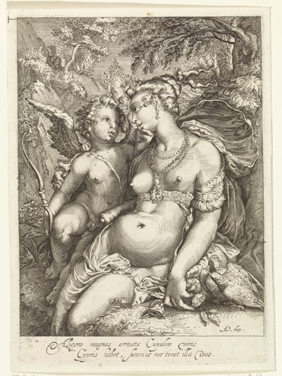 Venus i kärlek av Jan Saenredam