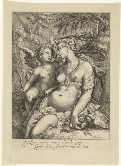 Venus i kärlek av Jan Saenredam