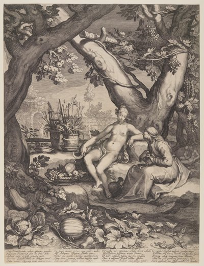 Vertumnus och Pomona av Jan Saenredam