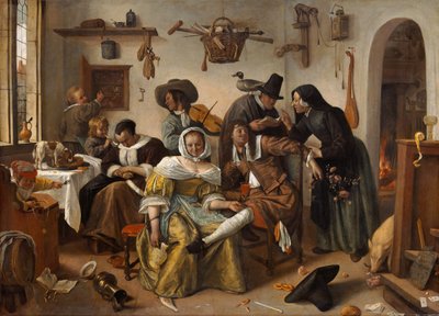 Akta dig för lyx ("In Weelde Siet Toe") av Jan Steen