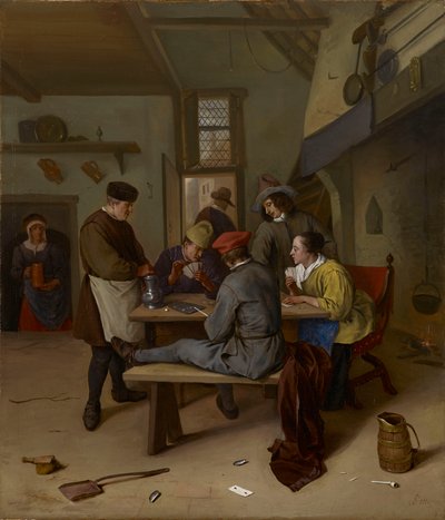 Kortspelare på en krog av Jan Steen