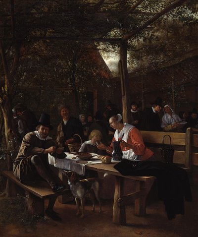 Värdshusträdgården av Jan Steen