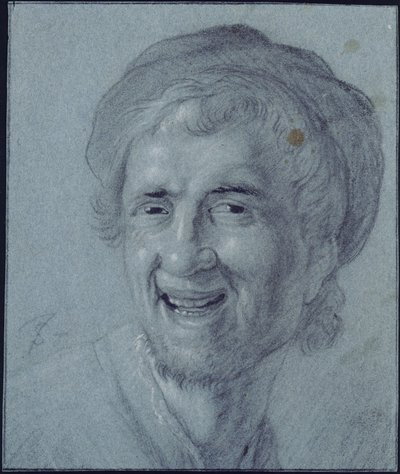 Skrattande Rembrandt (kopia efter Rembrandts tidiga självporträtt hos F. Stoop i Byfleet) av Jan Steen