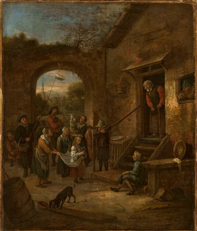 Majfest (Insamling av allmosor) av Jan Steen