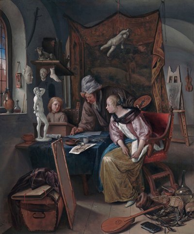 Lektionen i teckning av Jan Steen