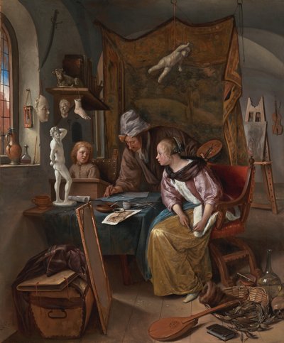 Ritlektionen av Jan Steen