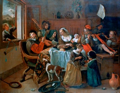 Den glada familjen, 1668 av Jan Havickszoon Steen