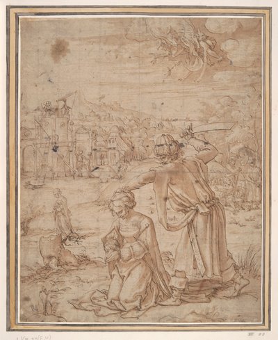 Halshuggning av St. Barbara av Jan Swart Van Groningen