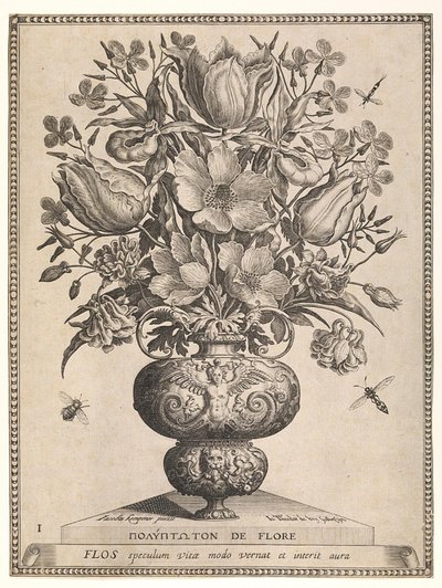 Blommor i en vas av Jan Theodor de Bry