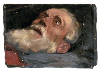 Chef för en gammal man (studie) 1882 (olja på duk) av Jan Toorop