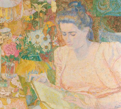 Porträtt av fru Marie Jeannette de Lange, ca 1900 av Jan Toorop