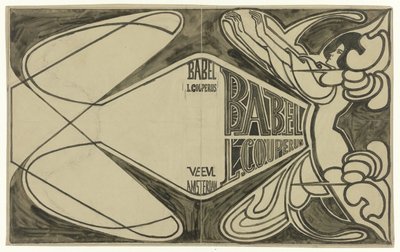 Banddesign för: Louis Couperus, Babel, 1901 av Jan Toorop