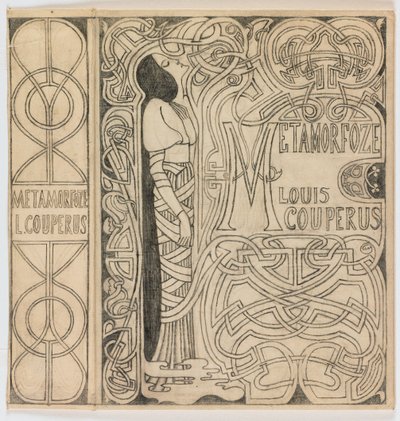 Banddesign för: Louis Couperus, Metamorfoze, 1897 av Jan Toorop