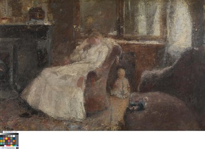 Holländska: Annie Hall i Lissadell, Kenley Kvinna_i_vit av Jan Toorop