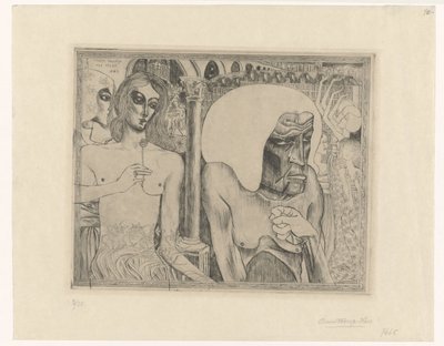 Gammal kvinna omgiven av unga kvinnor Kvinnans ungdom och ålder (originaltitel) av Jan Toorop