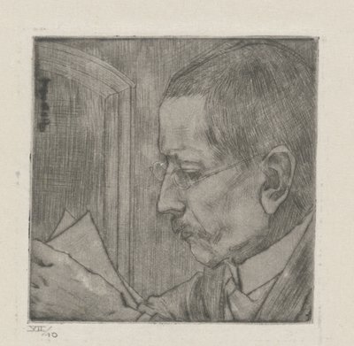 Porträtt van Aegidius Timmerman av Jan Toorop
