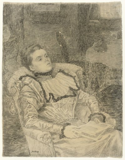 Porträtt av Annie Toorop av Jan Toorop