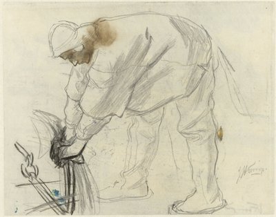 Studie av en sjöman med ett ankare av Jan Toorop