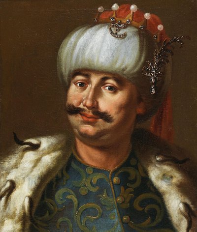 John III Sobieski, kung av Polen, klädd som en osmansk sultan. av Jan Tricius