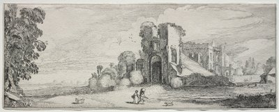 Landskap och ruiner: Brederode slott. av Jan Van de Velde