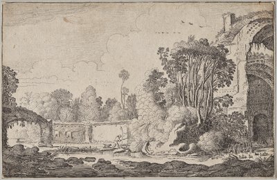 Landskap, del III: Romerska ruiner i skogsbevuxna omgivningar av Jan Van de Velde
